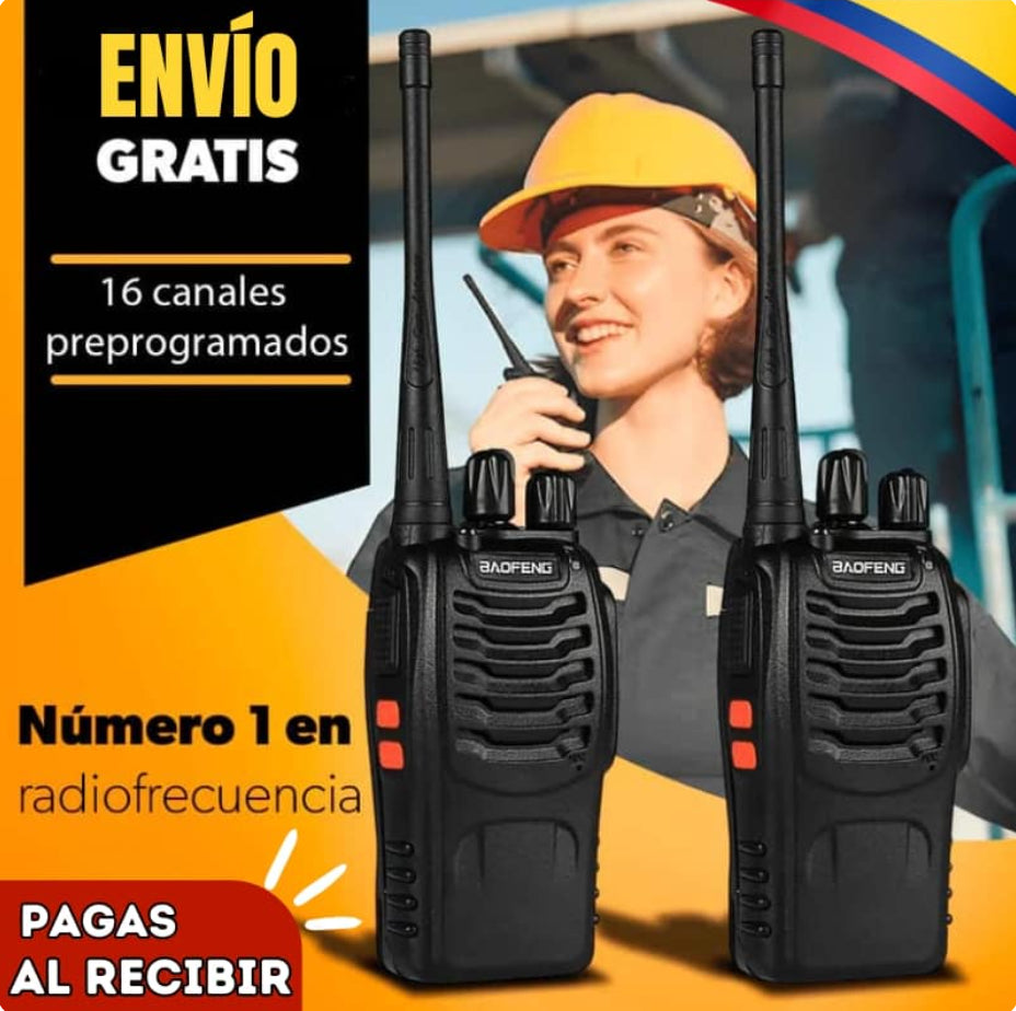 COMBO X2 RADIOS BOAFENG PRO + AURICULARES