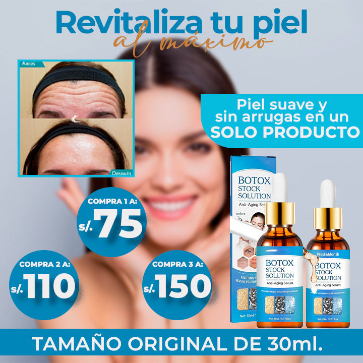 BOTOX STOCK SOLUTION - SERUM REJUVENECEDOR