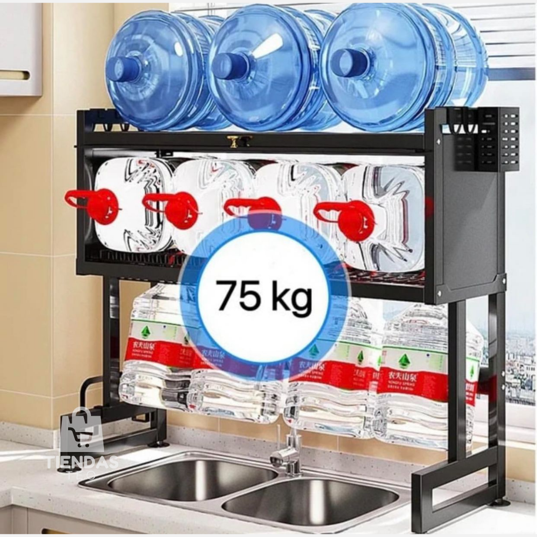 ESCURRIDOR DE PLATOS GRANDE EN ACERO INOXIDABLE - 50% DESCUENTO HOY (FB)