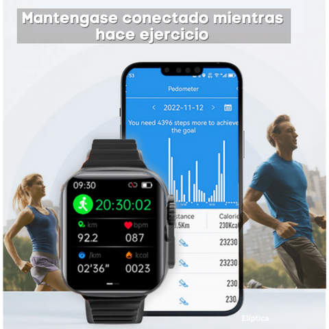 RELOJ INTELIGENTE SMARTWATCH ULTRA + 1 CORREA ADICIONAL GRATIS- 50% DESCUENTO
