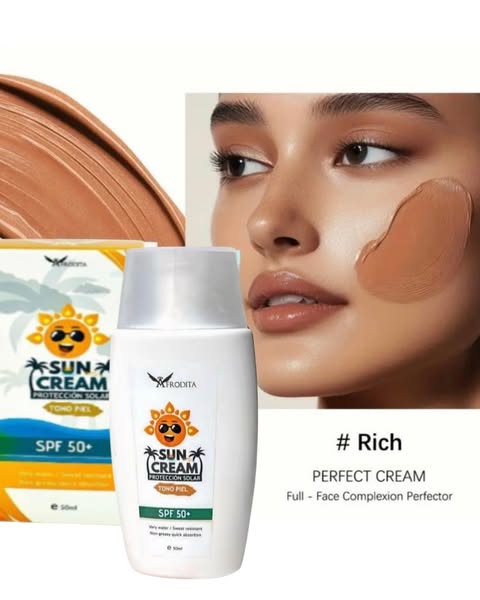 PROTECTOR SOLAR SUN CREAM CON TONO