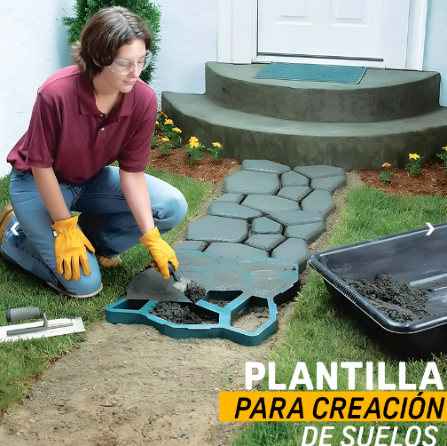 MagicFloor - Molde Reutilizable para Pisos con Diseño Profesional