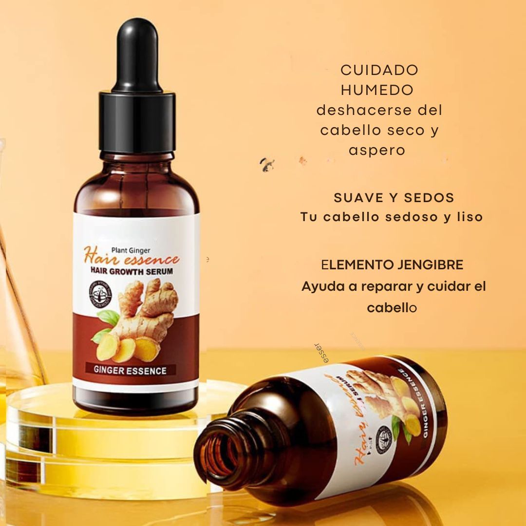 PAGUE 1 LLEVE 2 SERUM DE JENGIBRE PARA EL CABELLO