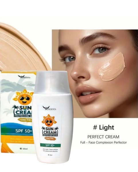 PROTECTOR SOLAR SUN CREAM CON TONO