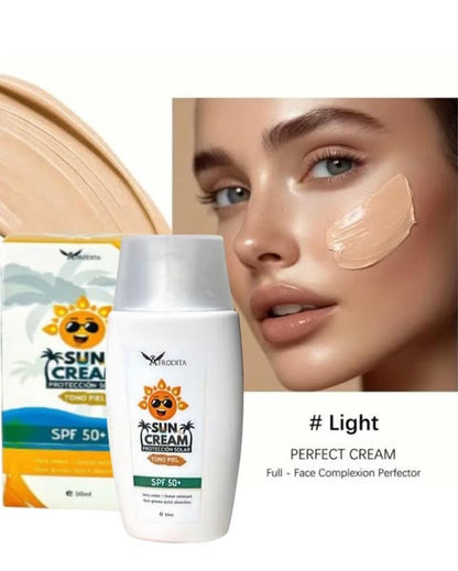 PROTECTOR SOLAR SUN CREAM CON TONO