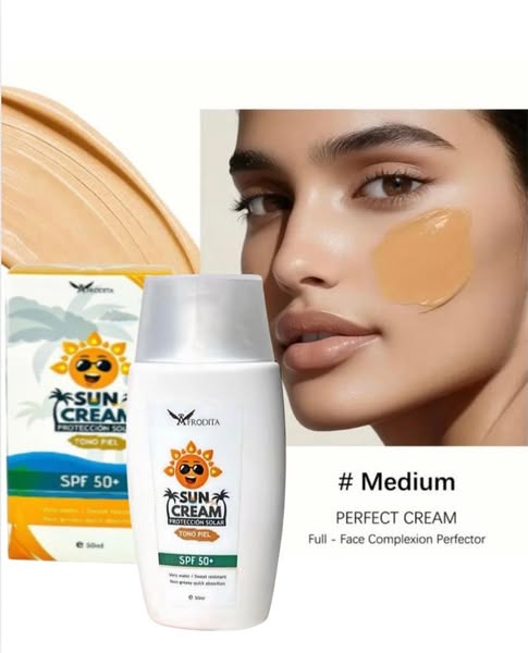 PROTECTOR SOLAR SUN CREAM CON TONO
