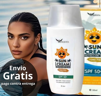 PROTECTOR SOLAR SUN CREAM CON TONO