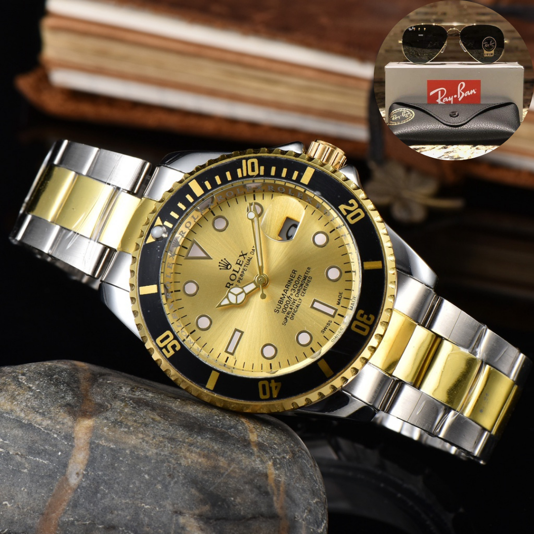 RELOJ ROLEX SUBMARINER  + GRATIS 1 GAFAS RAYBAN TIPO PILOTO