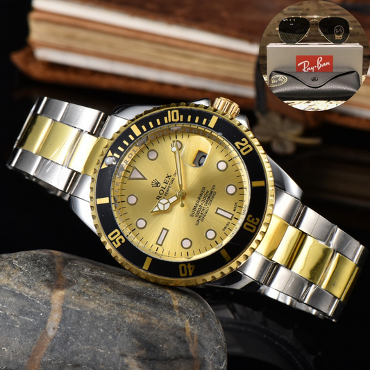 RELOJ ROLEX SUBMARINER  + GRATIS 1 GAFAS RAYBAN TIPO PILOTO
