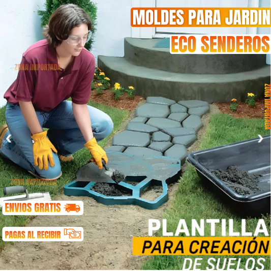 MagicFloor - Molde Reutilizable para Pisos con Diseño Profesional