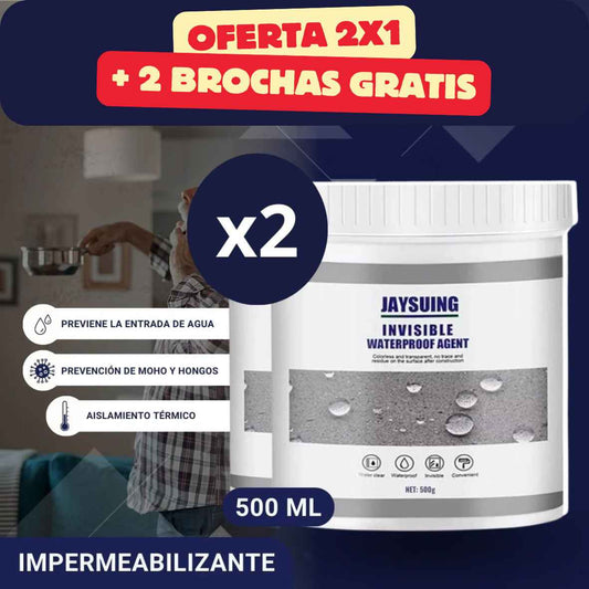 Sellador Impermeabilizante invisible PAGUE 1 Y LLEVA 2 + 2 Brochas Gratis
