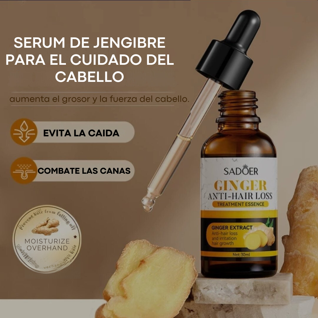 PAGUE 1 LLEVE 2  SERUM DE JENGIBRE PARA EL  CABELLO