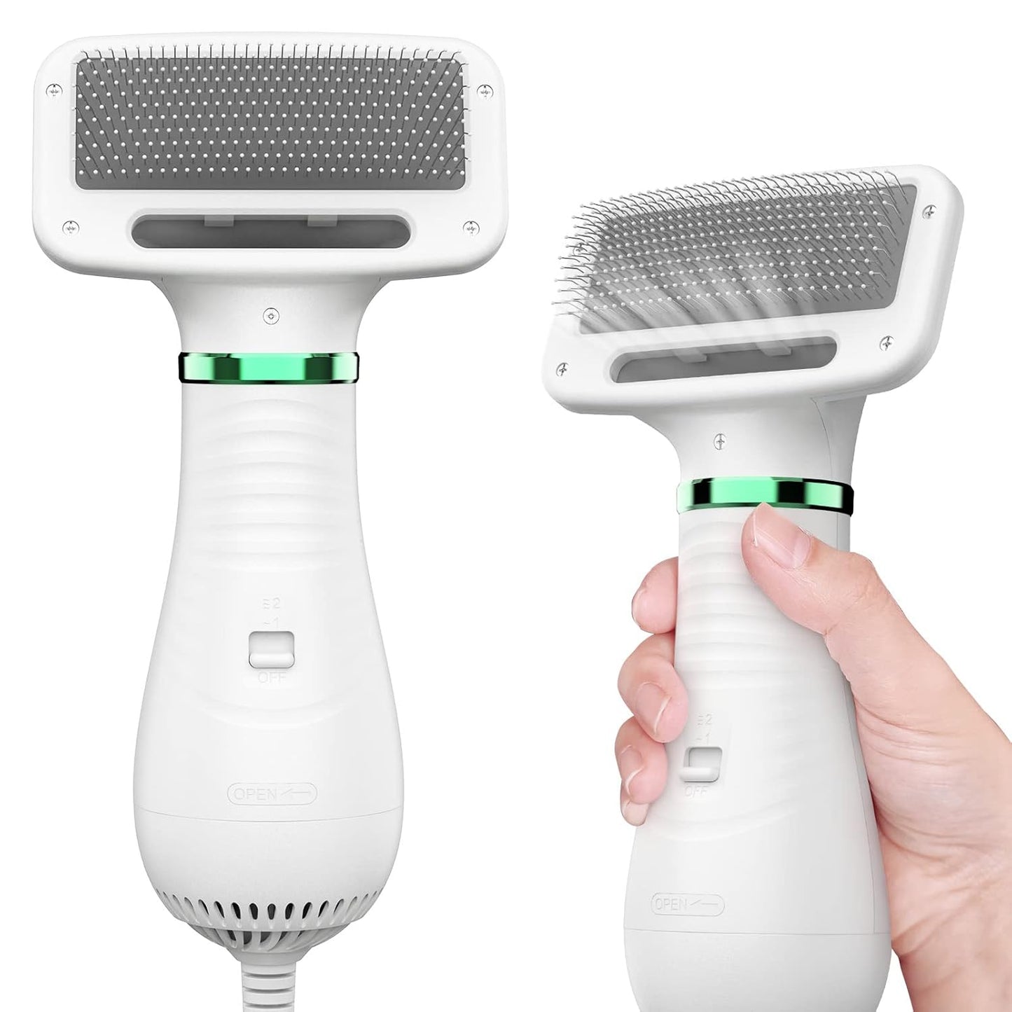 CEPILLO SECADOR PORTATIL PARA MASCOTAS (2 EN 1)