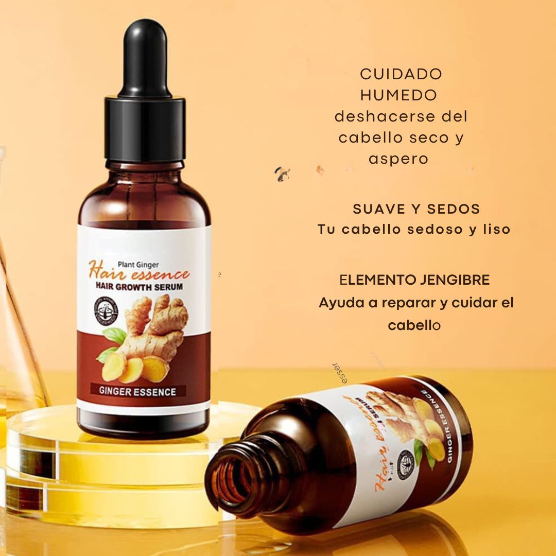 PAGUE 1 LLEVE 2  SERUM DE JENGIBRE PARA EL  CABELLO